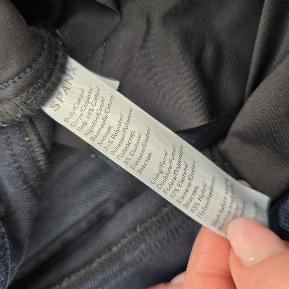 SPANX Jean-ish Ankle blue jean pull on flexible Leggings Xsmall - Picture 6 of 8